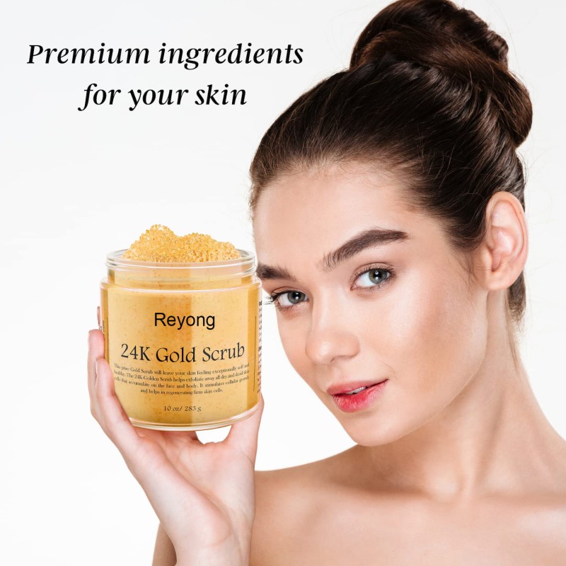Body Scrub Manufacturer - Private Label Gold Salt Scrub