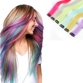 Wig Manufacturer - Long Hair Dye Pick Wig