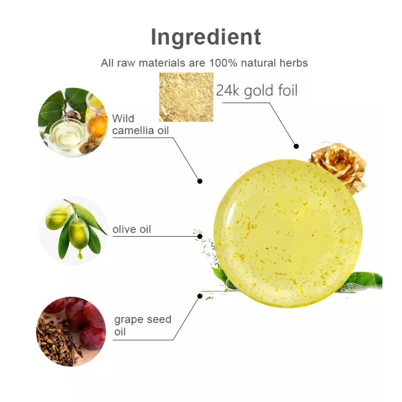 Beauty Soap Factory - Vegan 24k Gold Leaf Soap