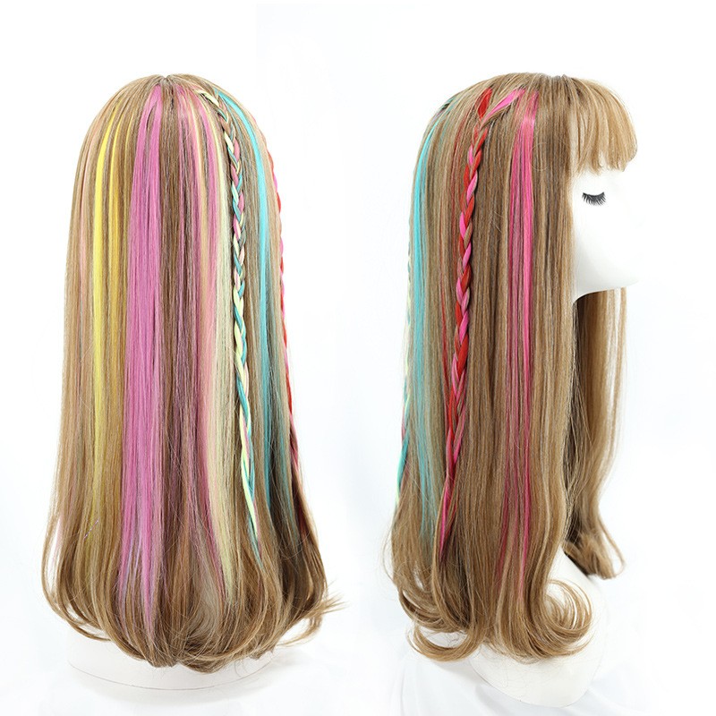 Wig Manufacturer - Long Hair Dye Pick Wig
