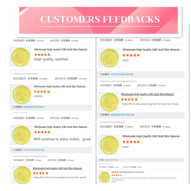 Beauty Soap Factory - Vegan 24k Gold Leaf Soap