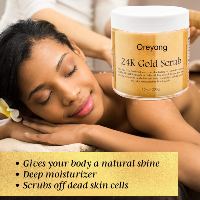 Body Scrub Manufacturer - Private Label Gold Salt Scrub