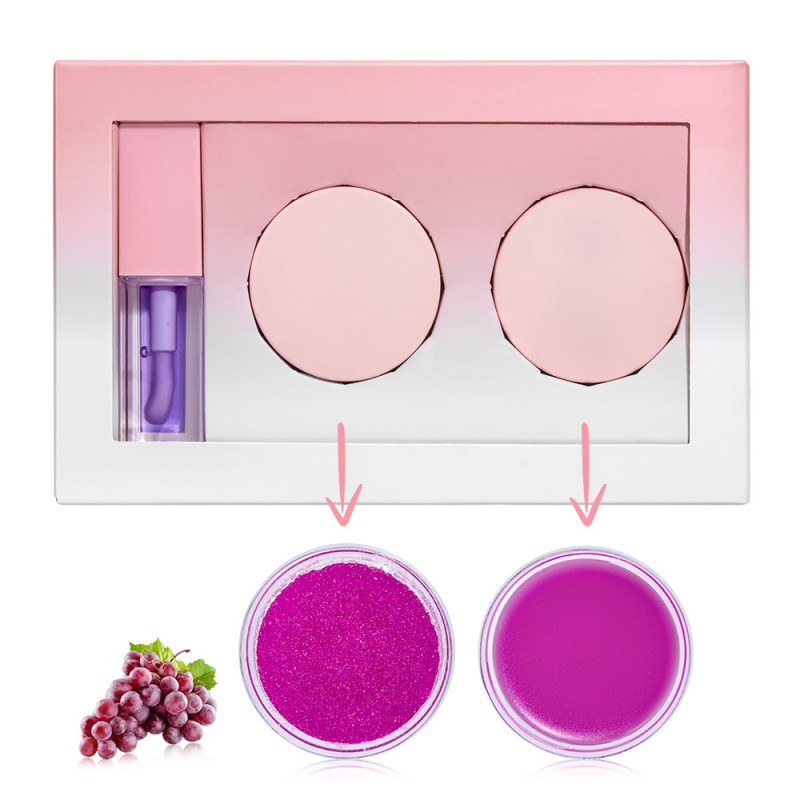 Lip Scrub Kit Supplier - Hot Sale Pink Lip Balm Organic Vegan Collagen