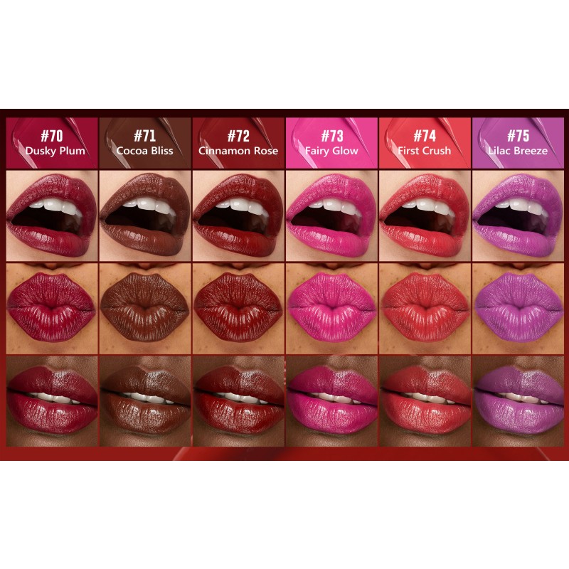 Lip Makeup Factory - Nourishing Multi-Effect Mineral Lipstick Glossy Finish