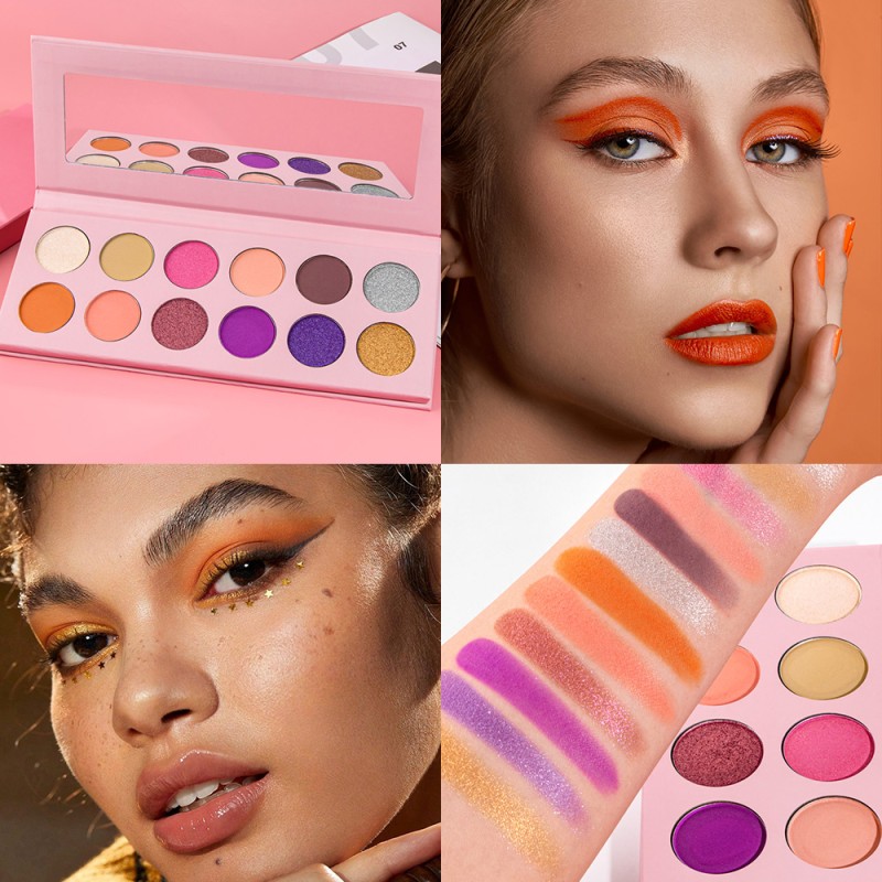 Eyeshadow Palette Manufacturer - Private Label 12 Colors High Pigmented