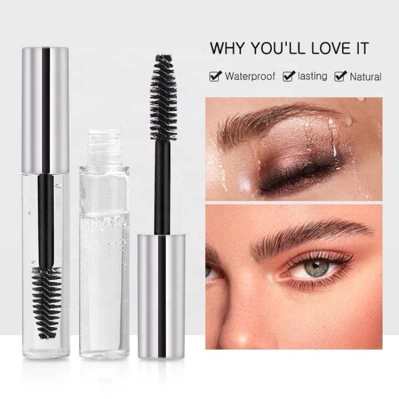 Eyebrow Gel Supplier - Waterproof Vegan Liquid Clear Setting Gel with Brush