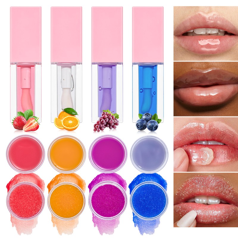 Lip Gloss Kit Factory - High Quality Lip Gloss Scrub Set 3-In-1 Vegan