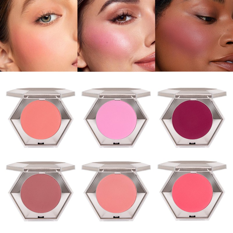 Blush Palette Factory - Custom Logo 8 Colors Hexagon Pressed Powder Blush
