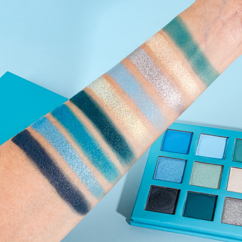 Eyeshadow Palette Supplier - High Quality 9 Color Powder Mini Cute Blue