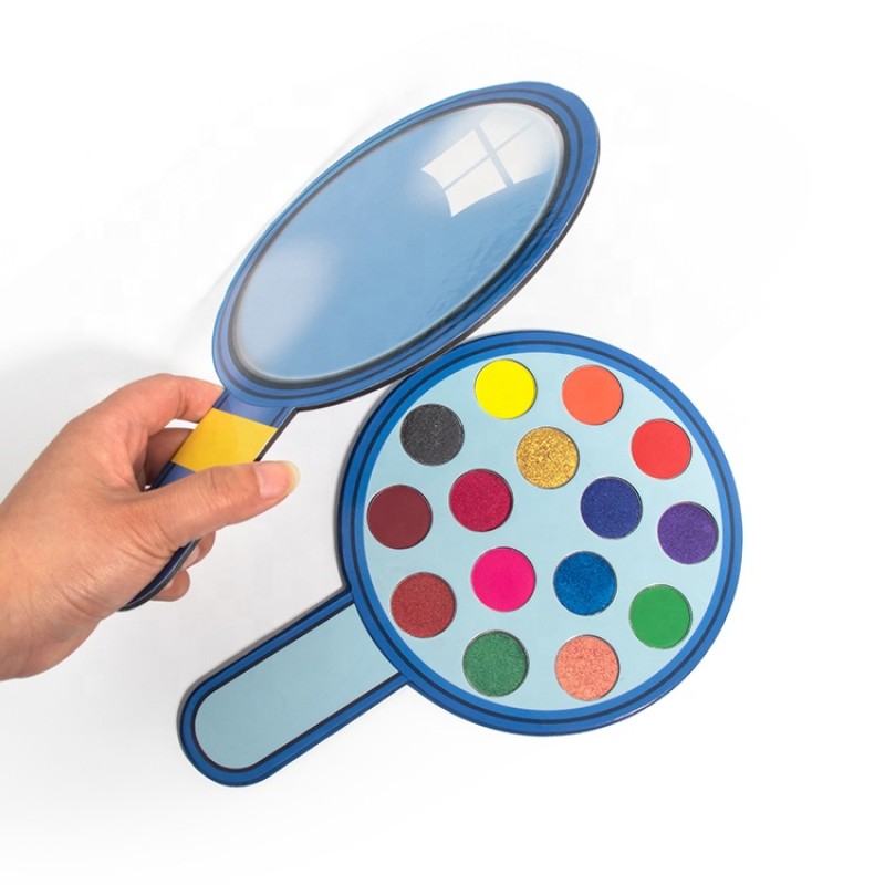 Eyeshadow Palette Supplier - Custom Luxury Cardboard 15 Pan Neon Custom Shape