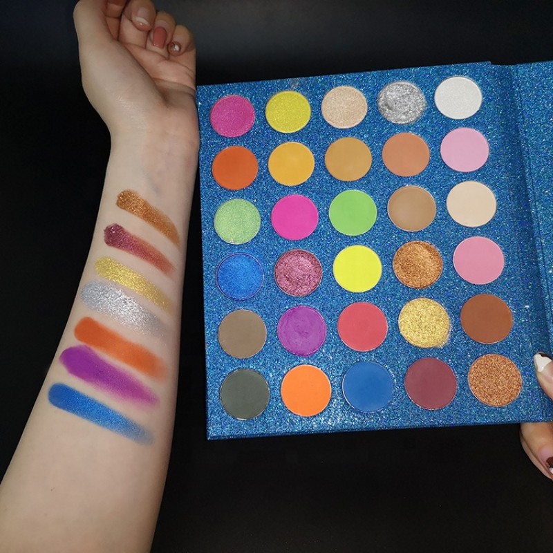 Eyeshadow Palette Factory - High Quality 30 Color Blue Square Eyeshadow