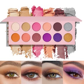 Eyeshadow Palette Manufacturer - Private Label 12 Colors High Pigmented