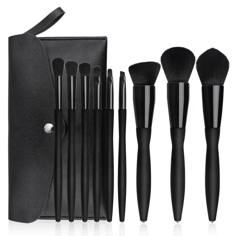 Travel Brush Set Factory - Hot Selling 9 Pcs Natural Mini Pink Portable