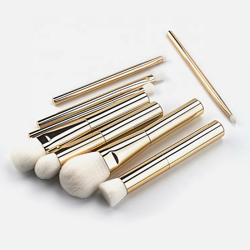 Makeup Brush Set Factory - Hot Sale OEM 7pcs Brown Professional Set