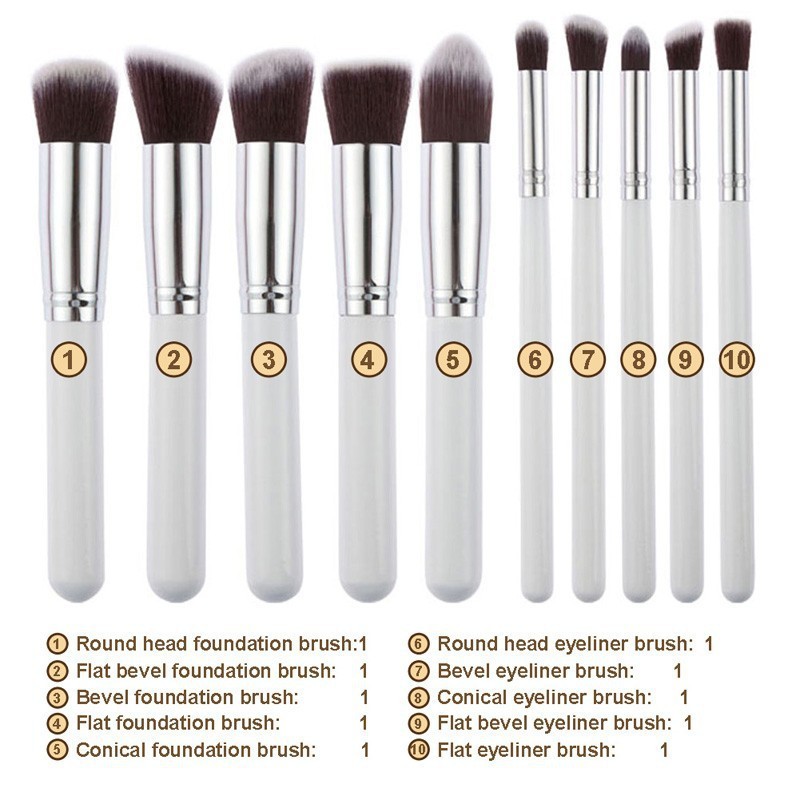 Makeup Brush Holder Manufacturer - Makeup Brush OEM 10pcs Brush Holder