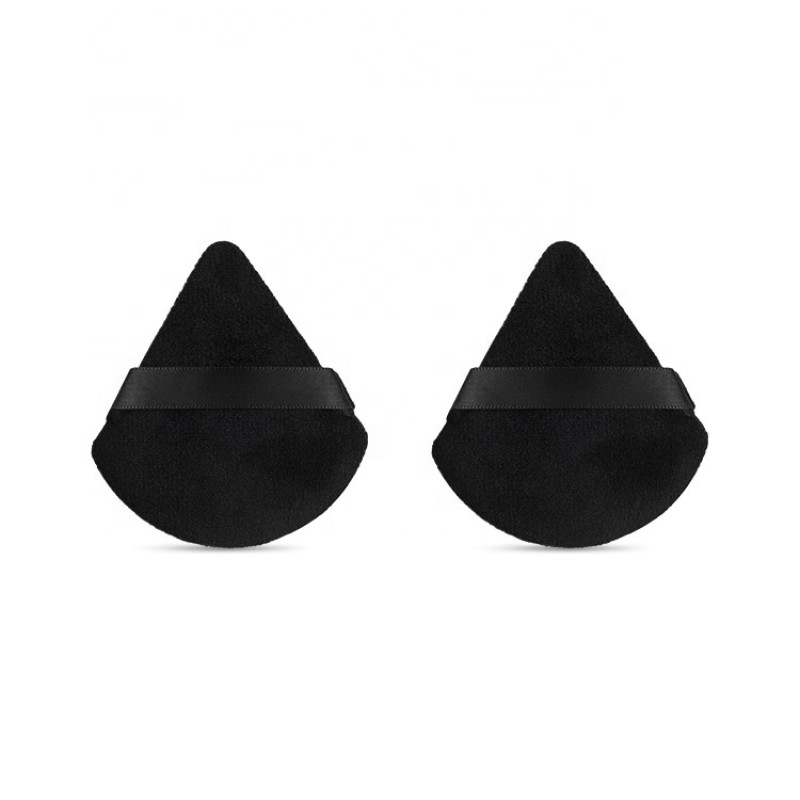 Powder Puff Factory - Cosmetic Velvet Velour Soft Triangle Puff Set