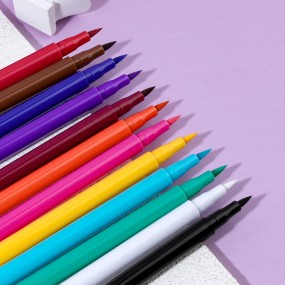 Eyeliner Pen Manufacturer - Customized 12 Colors Quick Dry Colorful Eyeliner