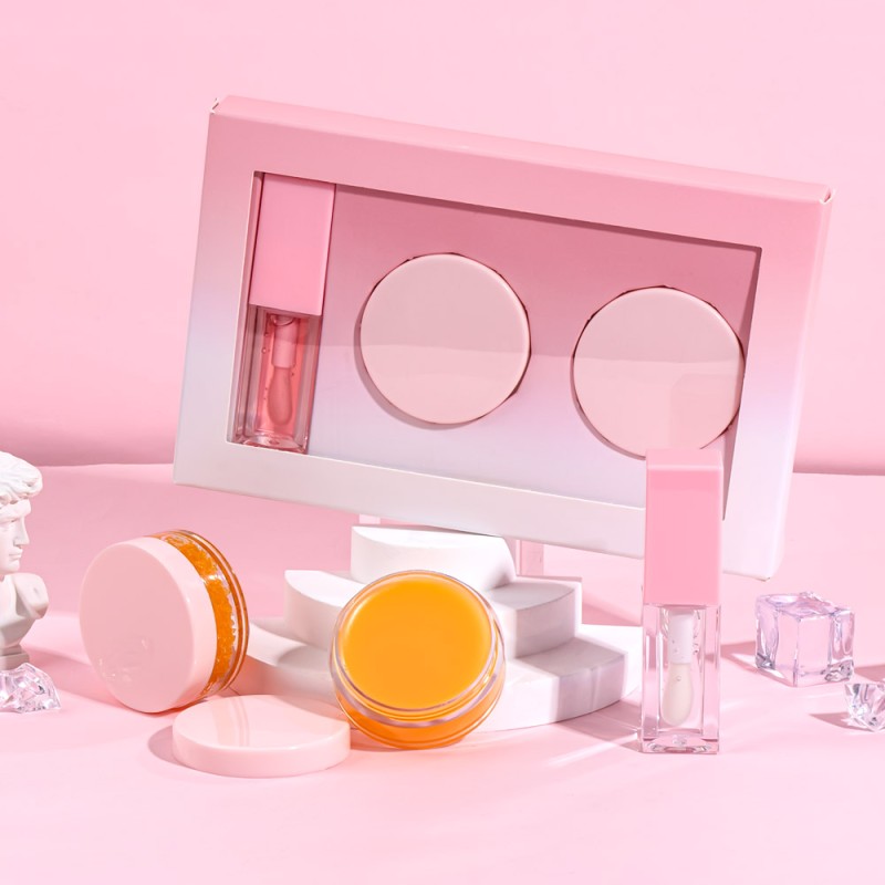 Lip Gloss Kit Factory - High Quality Lip Gloss Scrub Set 3-In-1 Vegan