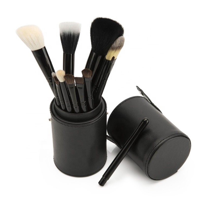 Makeup Brush Set Supplier - Cosmetics Manufacturing 12 Pcs Canister Set