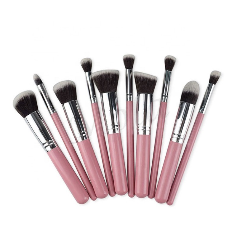Makeup Brush Set Factory - Custom logo 10 PCS Kabuki Eye Shadow Brush