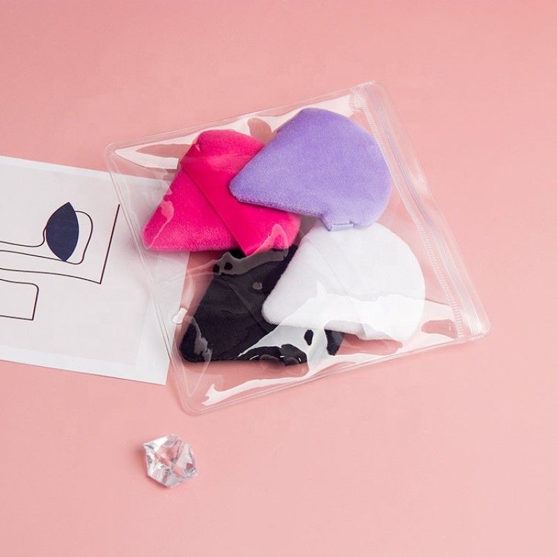 Powder Puff Supplier - New Powder Puff Soft Triangle White Black