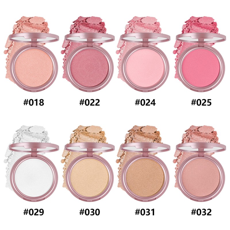 Highlighter Palette Supplier - Pink Rose Shimmer Powder Long Lasting Vegan