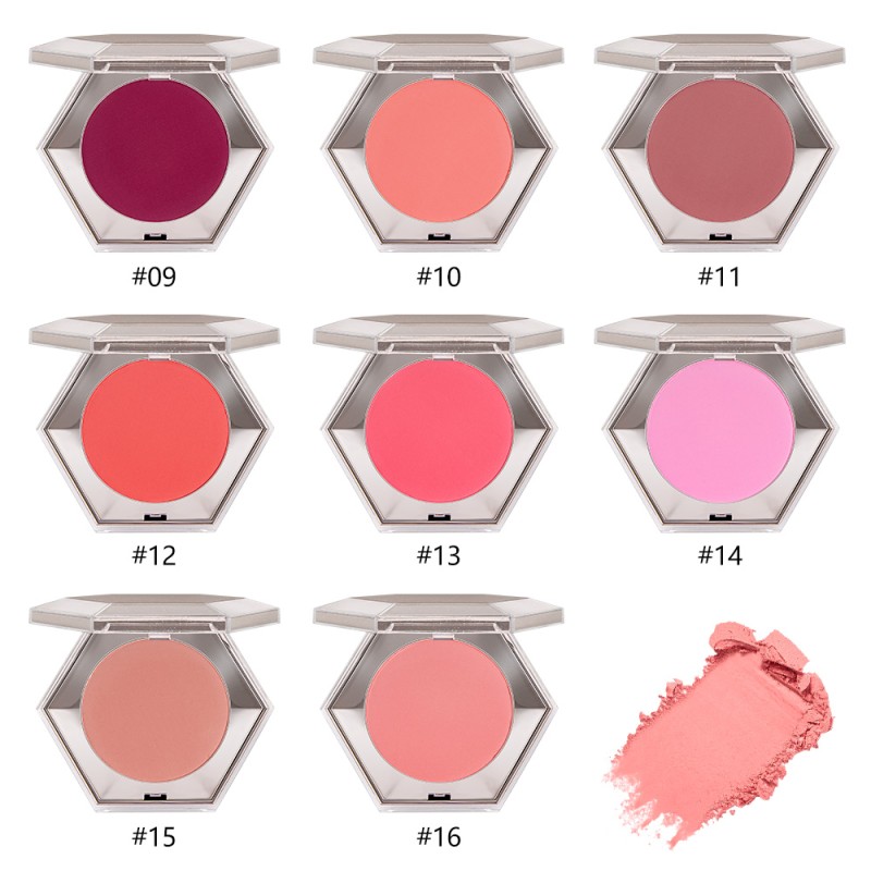 Blush Palette Factory - Custom Logo 8 Colors Hexagon Pressed Powder Blush