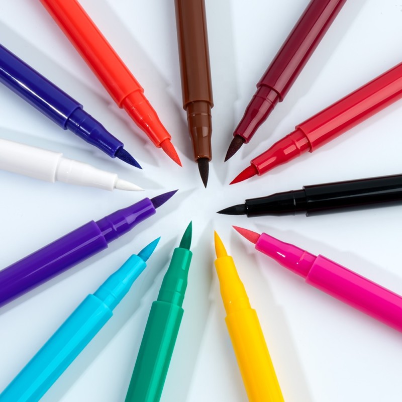 Eyeliner Pen Manufacturer - Customized 12 Colors Quick Dry Colorful Eyeliner