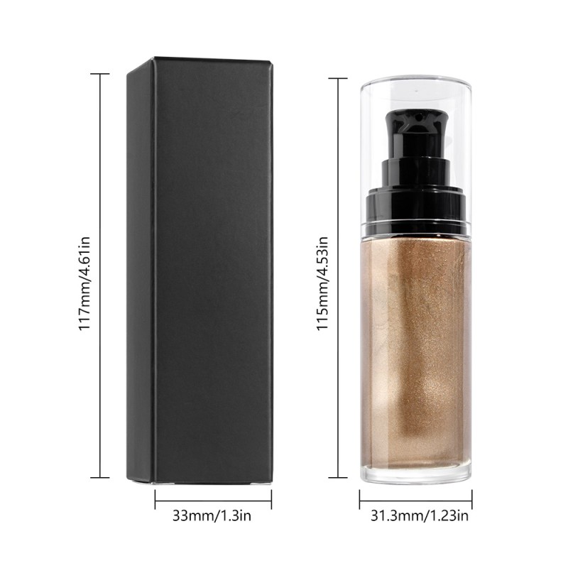 Body Highlighter Supplier - Radiant Glow 5 Colors Lightweight Shimmer Oil