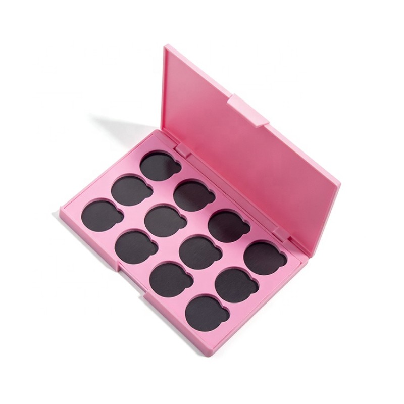 Empty Eyeshadow Palette Factory - Wholesale Pink Palette 12 Pans Plastic