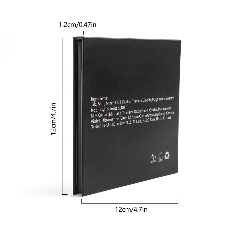 Eyeshadow Palette Supplier - High Pigmented 9 Color Black Matte Smoky