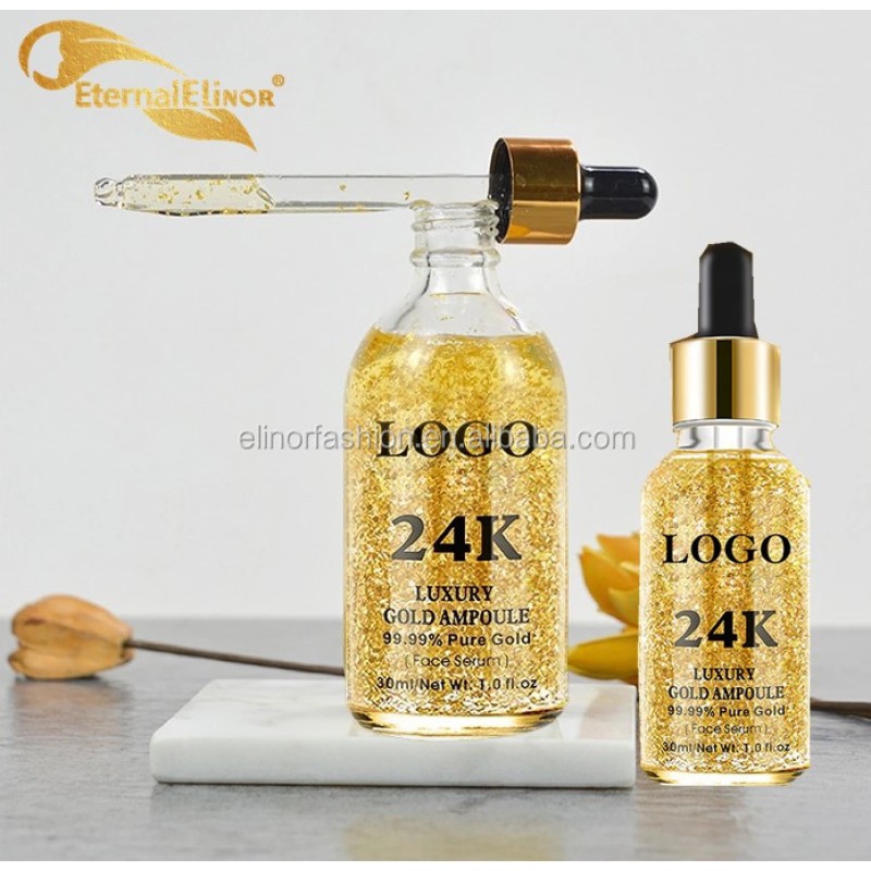 Skin Care Serum Supplier - 2025 24K Gold Serum Whitening Moisturizing Korean