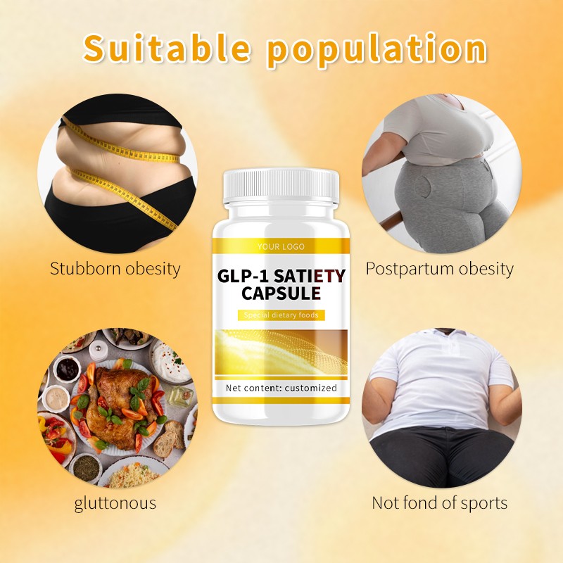 Custom GLP-1 Satiety Capsules for Weight Loss Adult Dietary Supplement Pills Processing