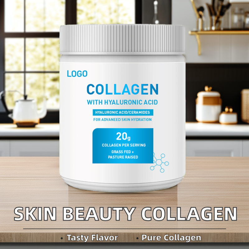Private Label OEM Collagen Protein Powder Health Skin Beauty Improving Adult-Friendly Solid Beverage Powder