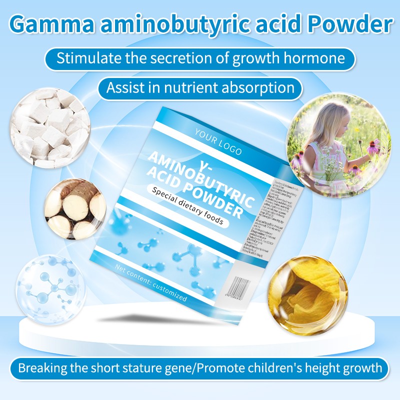Gamma Aminobutyric Acid Powder Complex Vitamins Minerals Supplement That Assists Nutrient Absorption Breaks Short Stature Gene