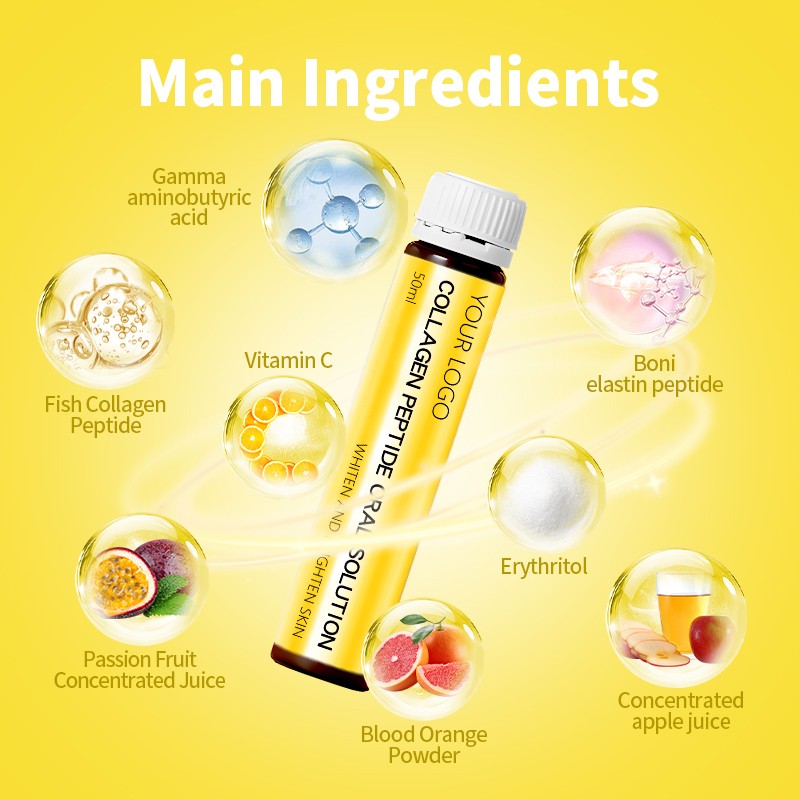 Oral Solution Collagen Peptide Nutritional Supplements