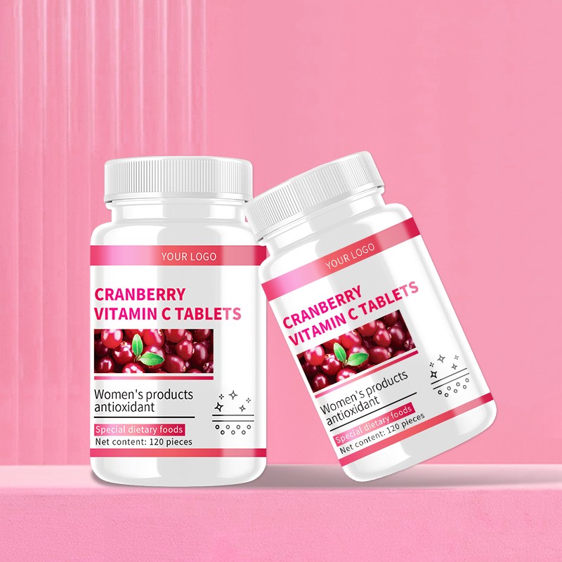 Cranberry Vitamin C Tablets Caring for Women's Urinary Health OEM Multivitamin