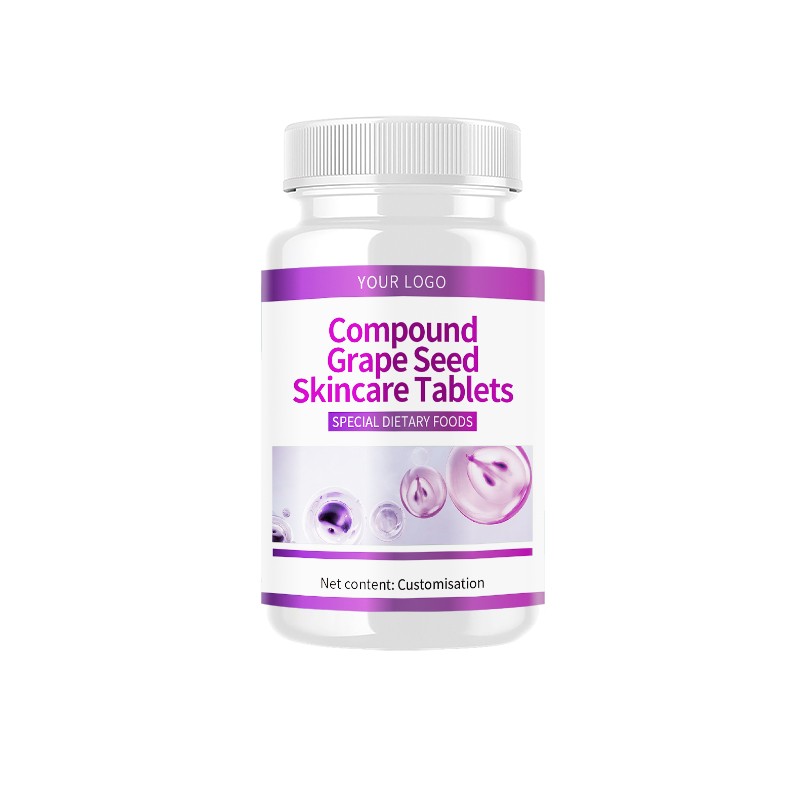 High Anthocyanin Content Grape Seed Skincare Tablets Compound Antioxidant Health Supplement Eliminates Free Radicals Nourishes