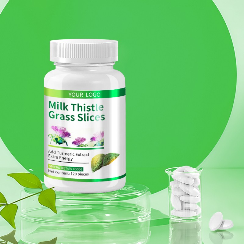 Milk Thistle Grass Slices Healthcare Supplement Product