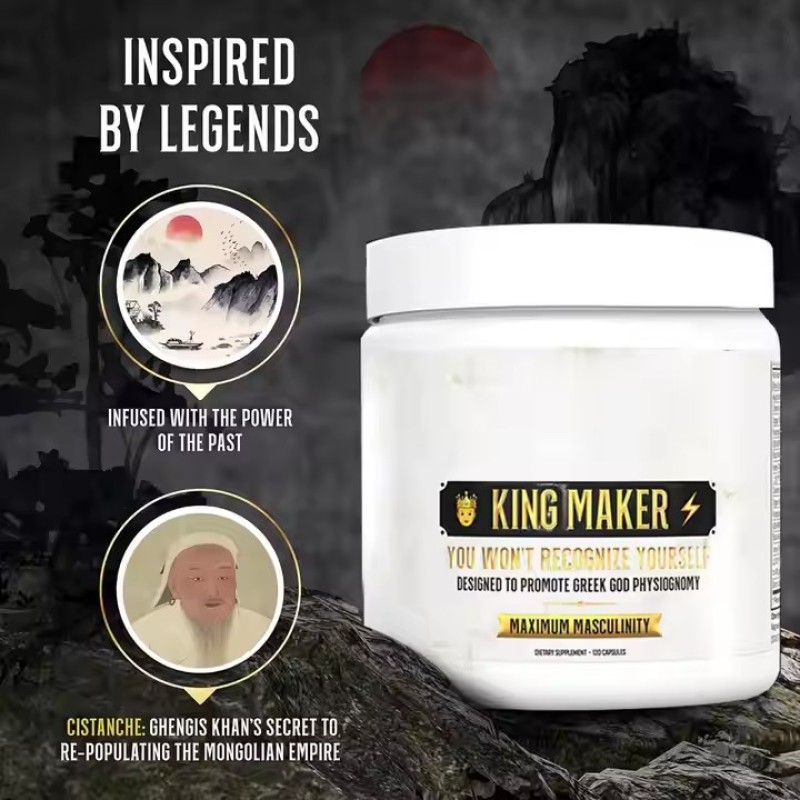 KING MAKER 13-in-1 Anabolic Supplement Capsules Manufacturer for Men Stamina Muscle Growth and Recovery