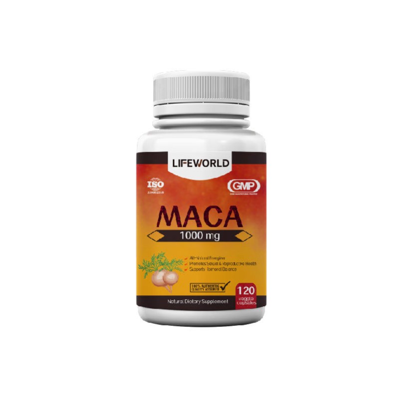 OEM ODM Custom Black Red Yellow Maca Root Powder and Capsules Manufacturer for Men Health Supplement