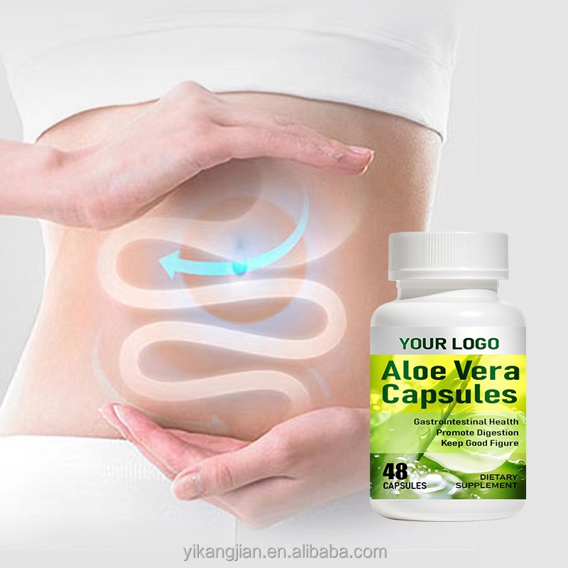 OEM Custom Aloe Vera Extract Weight Loss Fat Burning Supplement Aloe Emodin Capsules Manufacturer for Digestive Health