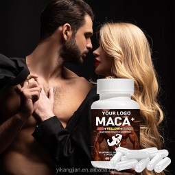 Private Label Organic Peruvian Black Maca Root Extract Capsules Fertility Booster Factory Direct