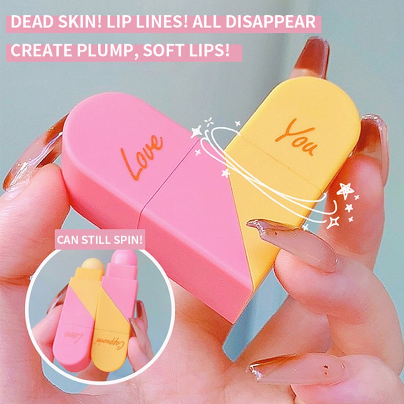 Heart Shape Lip Balm Manufacturer - Cappuvini Moisturizing Lovely Heart Shape Hydrating 2 Head