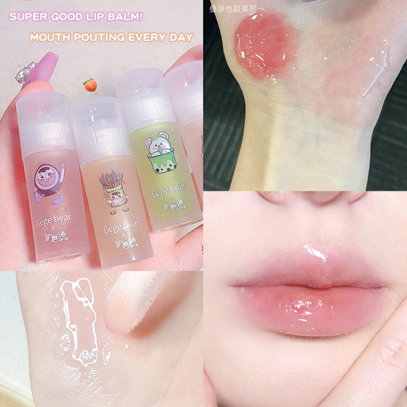 Light Lip Oil Manufacturer - GEGE Bear 2023 Moisturizing Hydrating Clear Glass Mirror