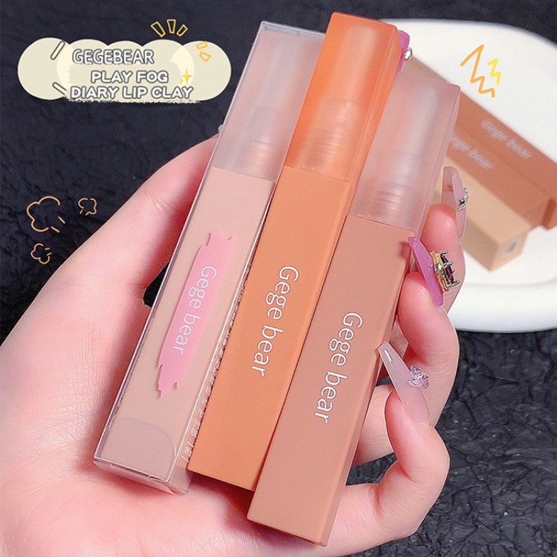 Lip Glaze Factory - Gege Bear Milk Cake Velvet Soft Fog Matte Easy to Color