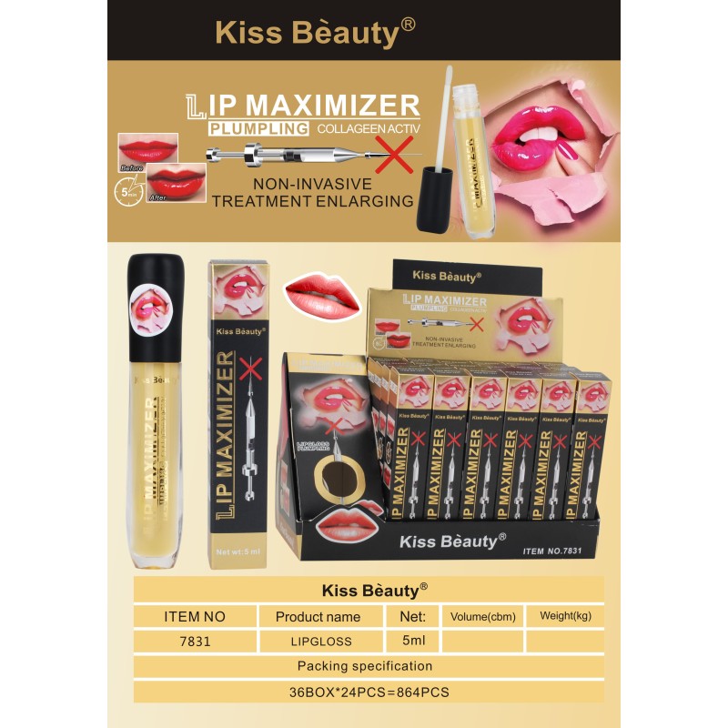 Lip Maximizer Factory - Kiss Beauty Plumpling Long Lasting Clear Waterproof