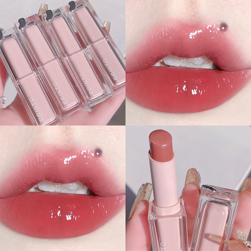 Self Custard Lipstick Supplier - LEEINTO Peach Good Nourishing Moisturizing Mirror Jelly