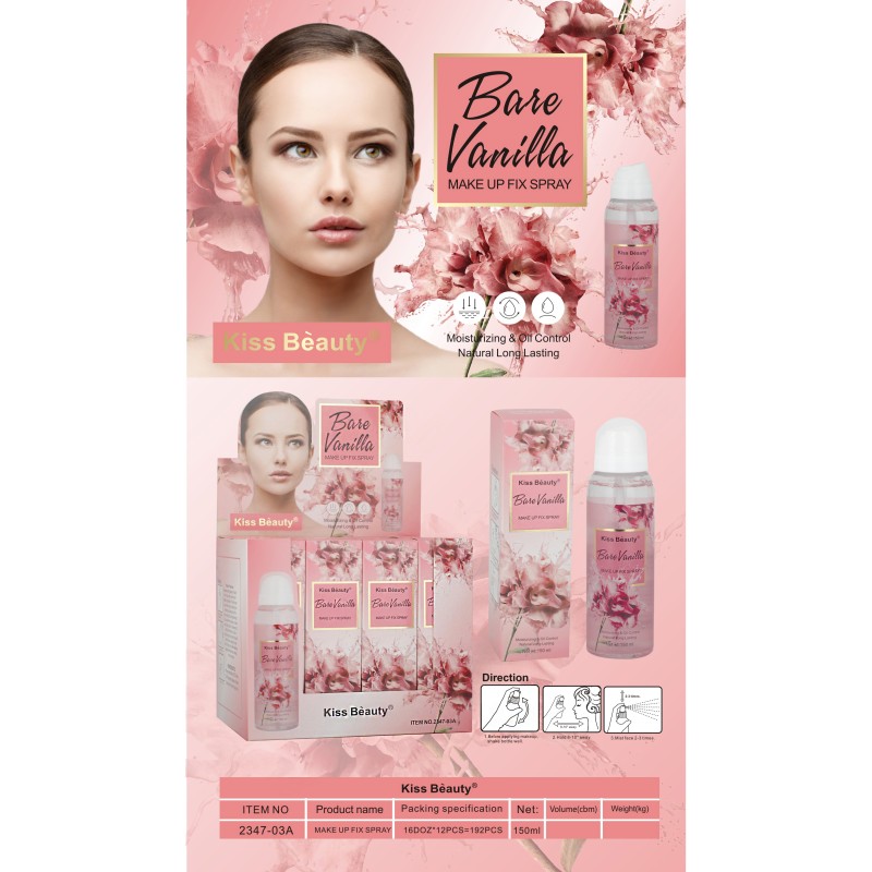 Makeup Fix Spray Factory - High Quality Baie Vanilla Natural Oil Control Long Lasting Kiss