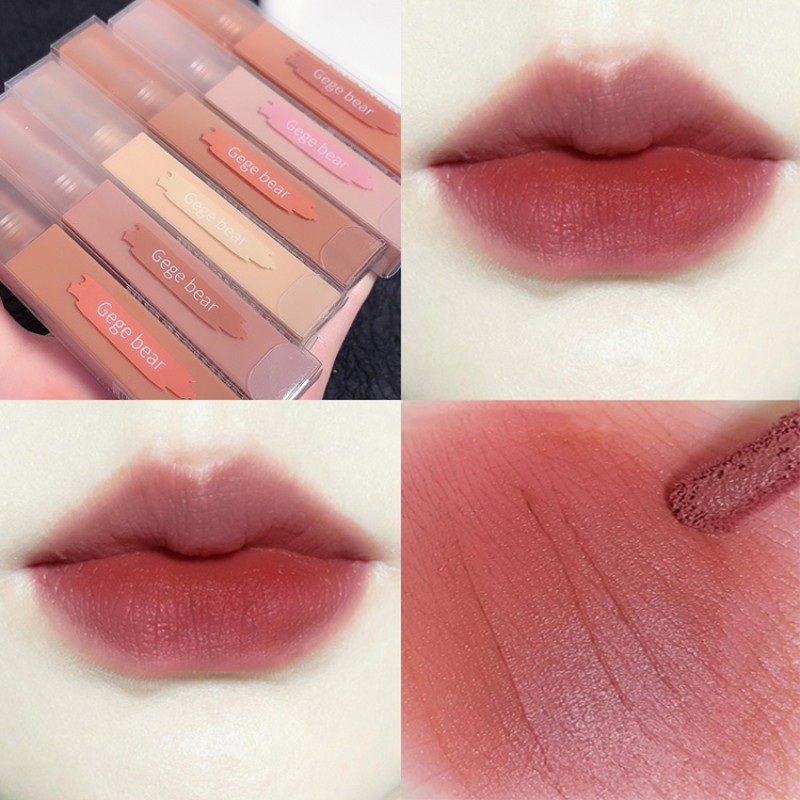 Lip Glaze Factory - Gege Bear Milk Cake Velvet Soft Fog Matte Easy to Color